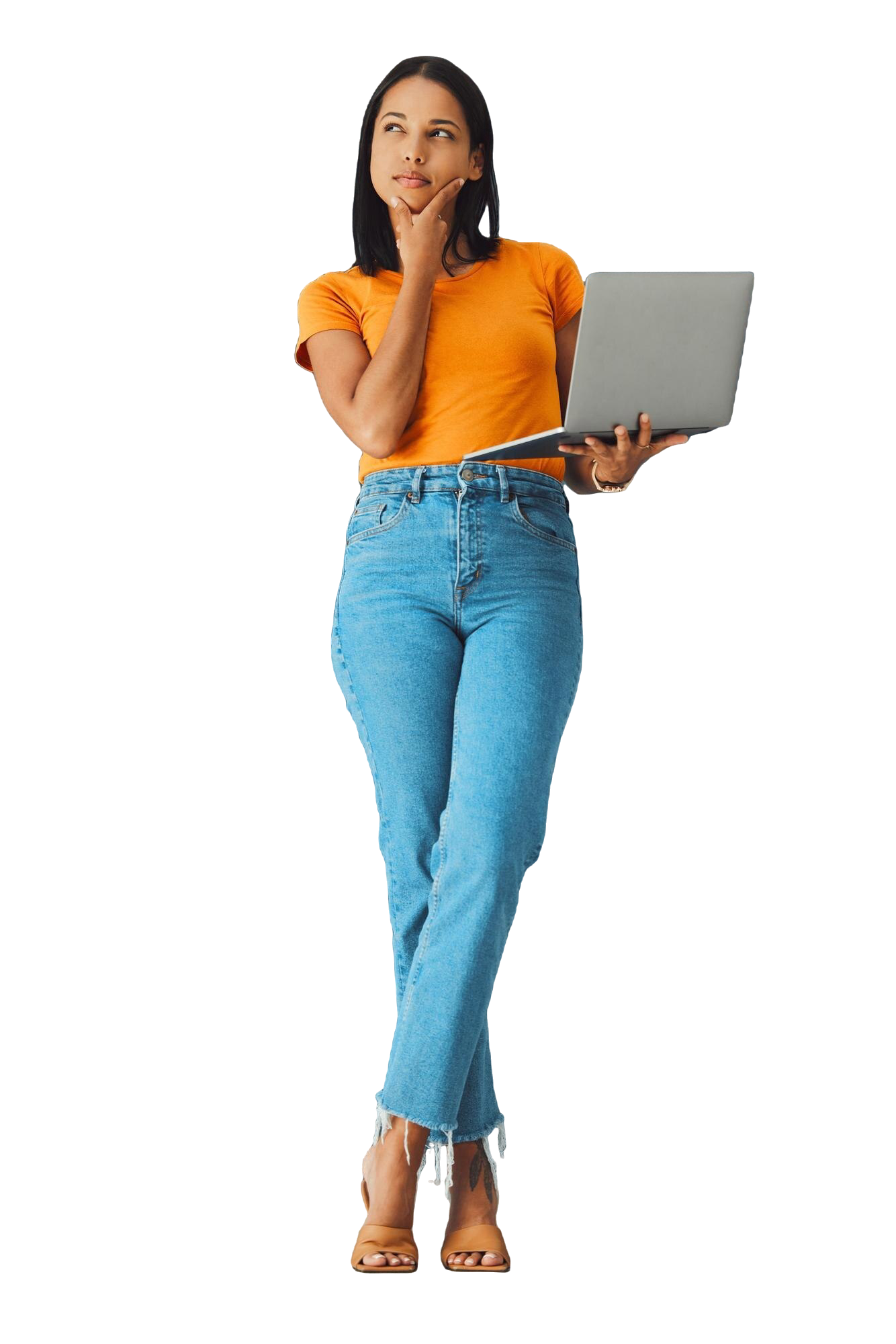 student with laptop